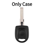 Volkswagen Audi 2000-2006 Transponder Key Shell HU66-P